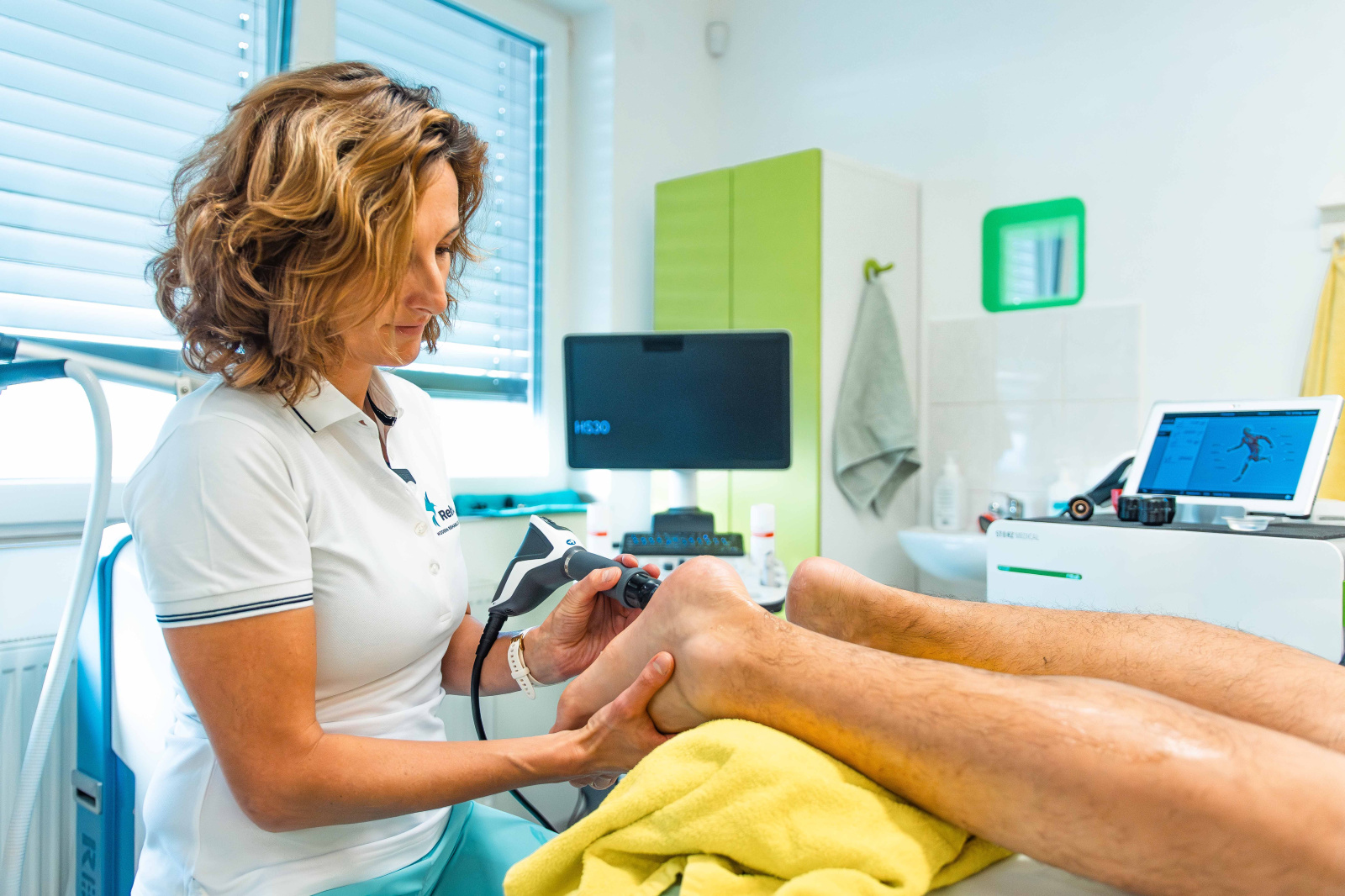 Rázová vlna na patní ostruhu – fokusovaná aplikace